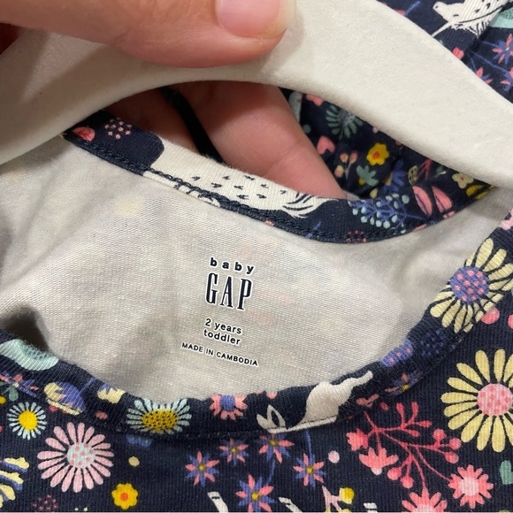 Baby Gap Floral Kids Dress with Unicorn Print - Picture 3 of 3